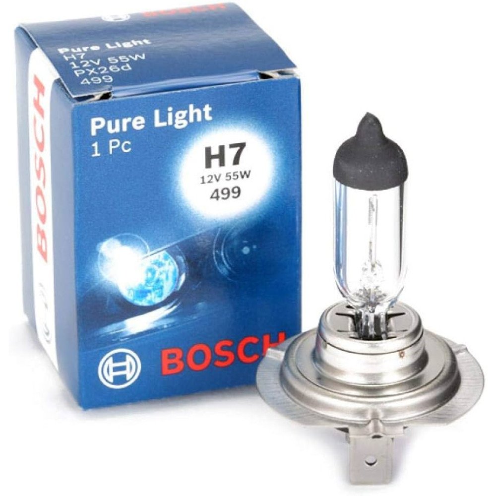 Lampadine Auto Bosch H7 Pure Light - 12V 55W PX26d, Confezione Da 2, Qualità OEM Per Maggiore Sicurezza - Foto 8