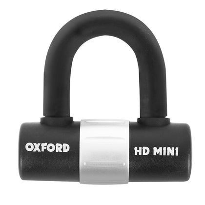 Moto Disc Lock Oxford HD Mini Shackle Lock, Black