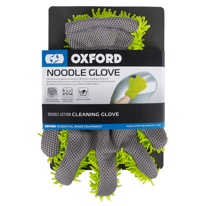 Microfibre Noodle Wash Glove Oxford, Green