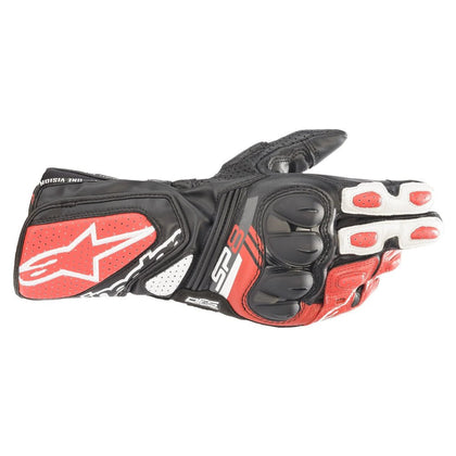 Moto Gloves Alpinestars SP-8 V3 Gloves, Black/White/Red