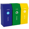 Selective Waste Collection Bins Set, 3 pcs