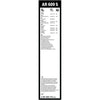 Windshield Wipers Bosch AR609S, 60/60cm, Renault Mascott, Master, Safrane, Kia Carnival, Iveco Daily