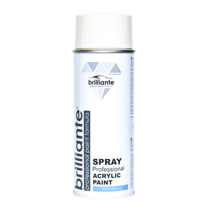 Acrylic Paint Spray Brilliante, Cream White, 400ml