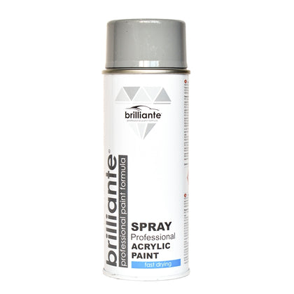 Acrylic Paint Spray Brilliante, Traffic Grey, 400ml