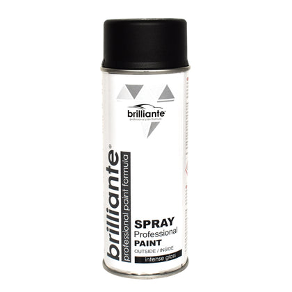 Professional Paint Spray Brilliante, Matt Black, 400ml