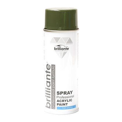 Acrylic Paint Spray Brilliante, Olive Green, 400ml