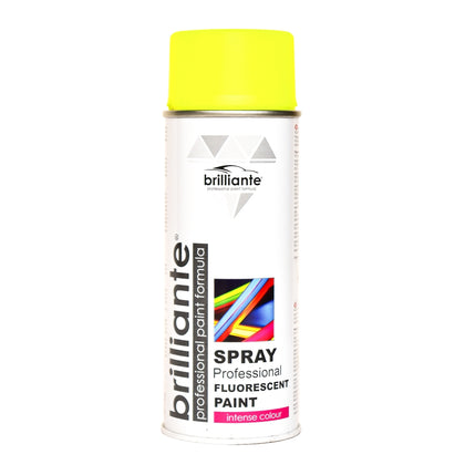 Fluorescent Paint Spray Brilliante, Yellow, 400ml