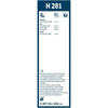 Rear Wiper Bosch H281, 28cm, Hyundai Solaris, Kia Rio, Sorento, Soul, Suzuki Alto
