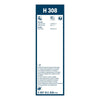Rear Wiper Bosch H308, 30cm, Chevrolet Captiva, Hyundai Tucson