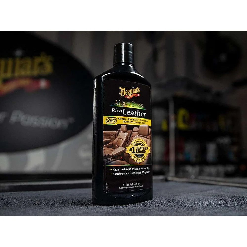 3 in 1 Leather Care Meguiar's Gold Class Rich Leather, 414ml - G7214 - Pro  Detailing
