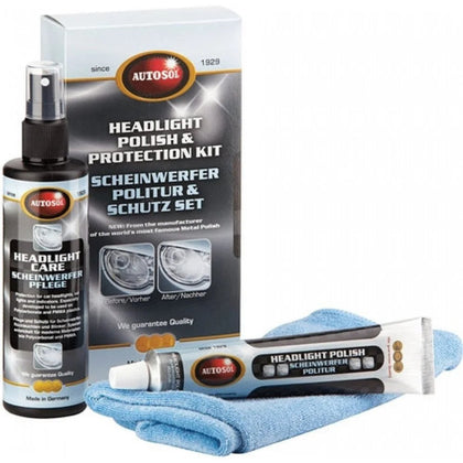 Autosol Headlight Polish and Protection Kit