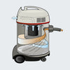 Stainless Steel Wet/Dry Vacuum Cleaner Sprintus Ketos N56/2, 55L