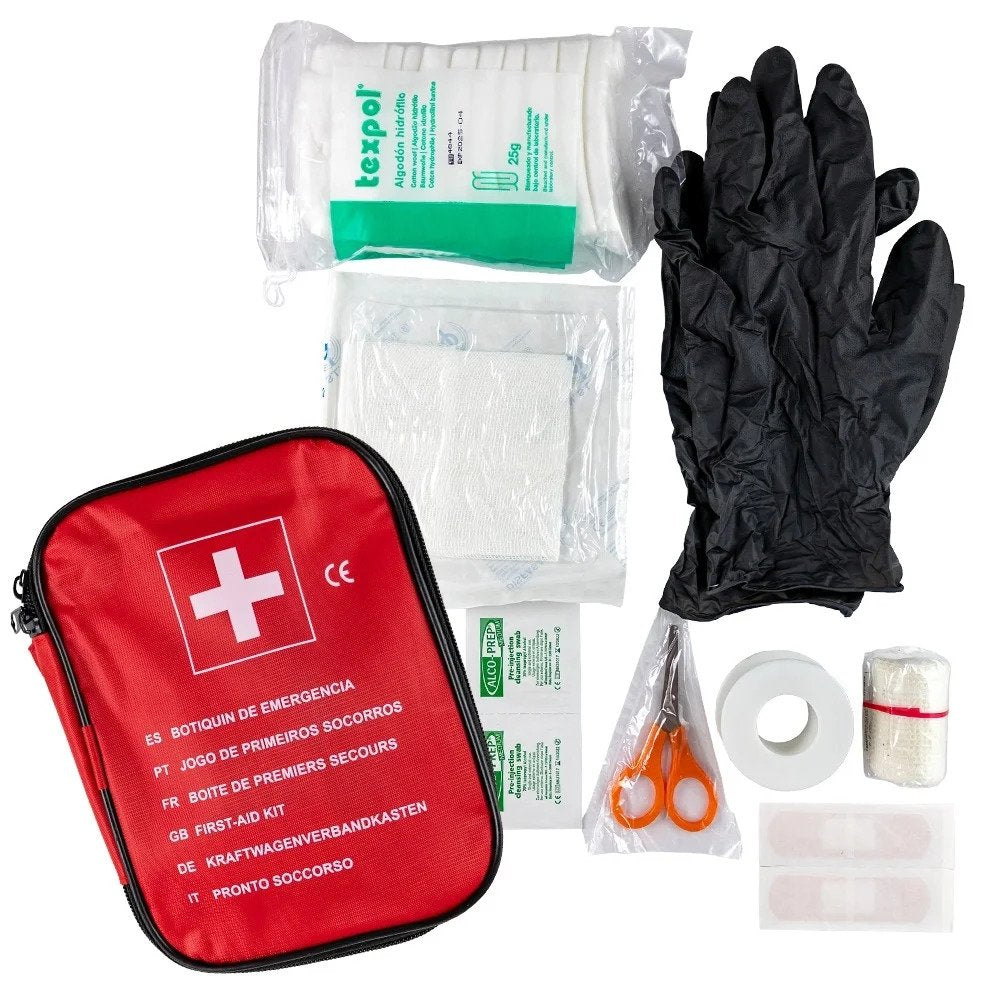 borsa di pronto soccorso auto DIN 13164 | kit di pronto soccorso auto | kit  di pronto soccorso auto | kit di pronto soccorso auto | moto | kit di