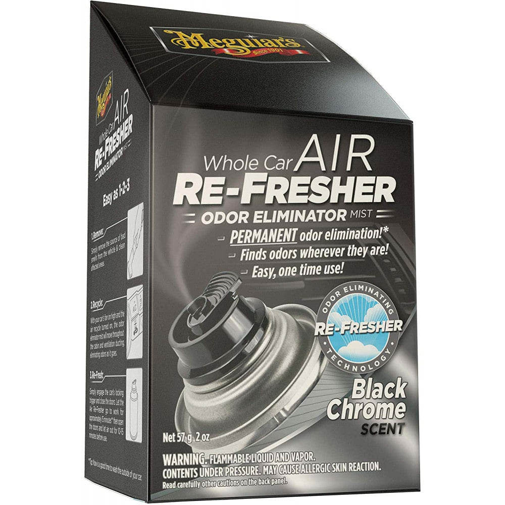 Air Re-Fresher Odor Eliminator Meguiars Black Chrome Scent - G181302 - Pro  Detailing