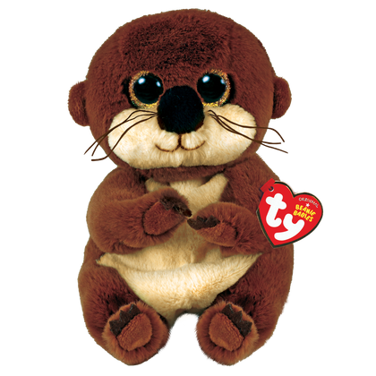 Plush Toy TY Beanie Bellies Mitch, Brown Otter