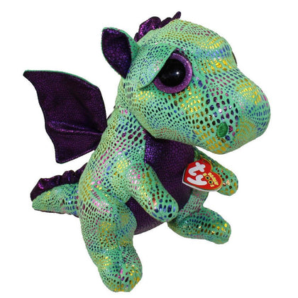 Plush Toy TY Beanie Boos Cinder Green Dragon, 24cm
