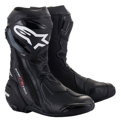 Motorcycle Boots Alpinestars Supertech R Vented, Black