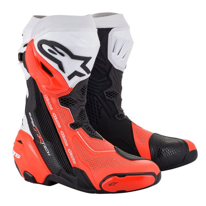Motocyklové topánky Alpinestars Supertech R Vented, čierna/červená/biela