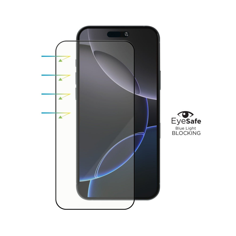 Tempered Glass Vetter for Iphone 16 Pro, EyeSafe 2nd Gen, Blue