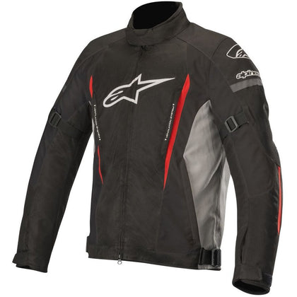 Jaqueta impermeável para moto Alpinestars Gunner V2, preta/cinza/vermelha