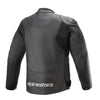 Leather Motorcycle Jacket Alpinestars Faster V2, Black