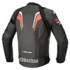 Leather Motorcycle Jacket Alpinestars GP Plus V3 Rideknit, Black/Red/White