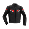 Chaqueta Moto de Cuero Richa Matrix 2, Negro/Rojo/Blanco