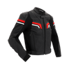 Kožna moto jakna Richa Matrix 2, crna/crvena/bijela