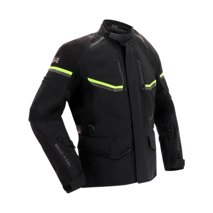 Moto Jacket Richa Atlantic 2 Gore-Tex jakke, Sort/Gul