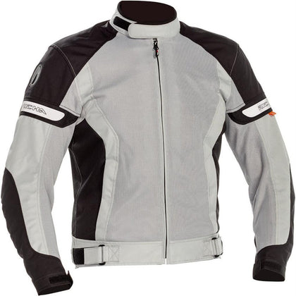 Moto bunda Richa Cool letná bunda krátka, čierna/sivá
