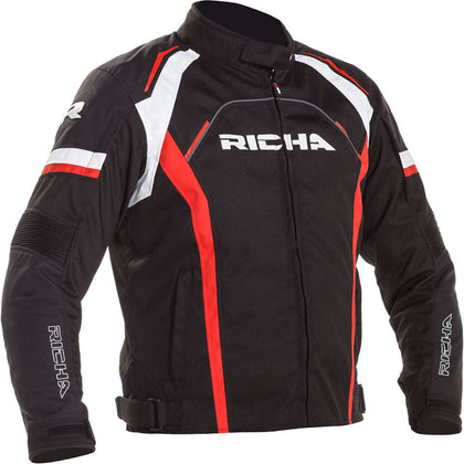 Moto jaka Richa Falcon 2 jaka, melna/sarkana/balta