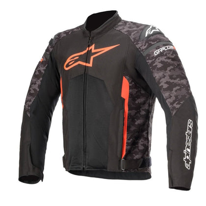 Motociklistička jakna Alpinestars T-GP Plus R V3, crna/kamo/crvena
