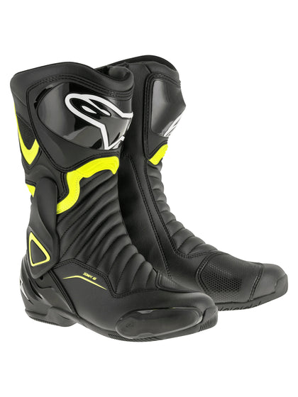 Moto Boots Alpinestars SMX-6 V2, Black/Yellow