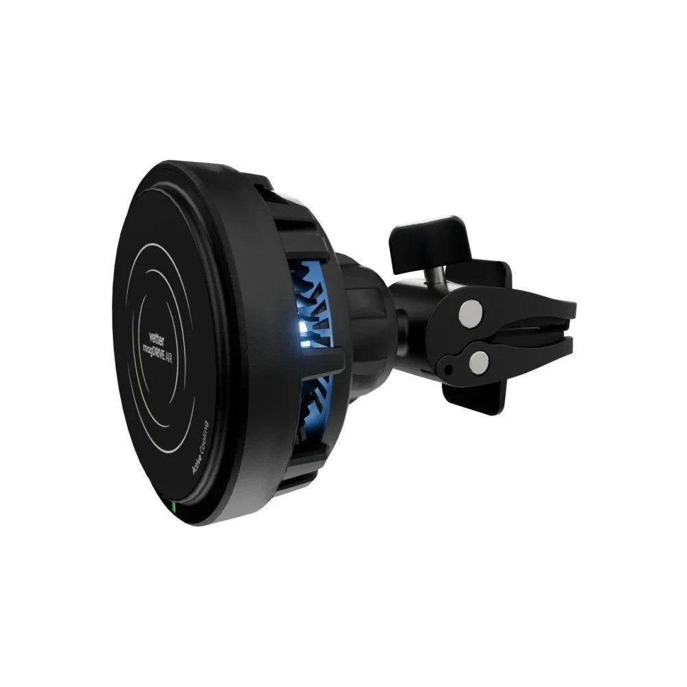 Aktiv kühlendes Autoladegerät und Halterung MagSafe Vetter