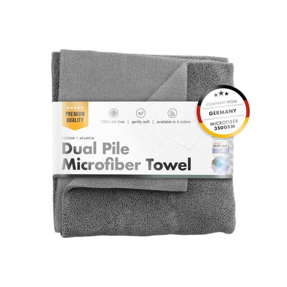 Microfibre Cloth ChemicalWorkz Dual Pile Towel, 350 GSM, 40 x 40cm, Gray