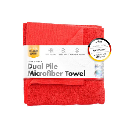 Microfiber Cloth ChemicalWorkz Dual Pile Towel, 350 GSM, 40 x 40cm, Red