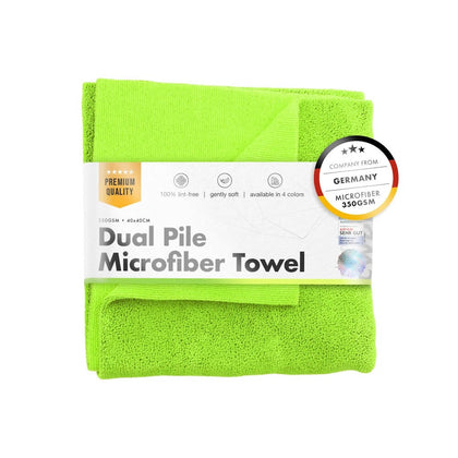 Microfibre Cloth ChemicalWorkz Dual Pile Towel, 350 GSM, 40 x 40cm, Green