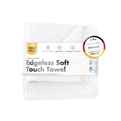 Pano de microfibra ChemicalWorkz Edgeless Soft Touch, 500GSM, 40 x 40cm, branco
