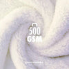 Krpa od mikrovlakana ChemicalWorkz Edgeless Soft Touch, 500GSM, 40 x 40 cm, bijela