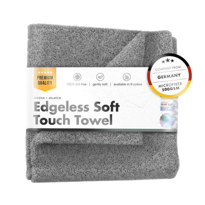 Microvezeldoek ChemicalWorkz Edgeless Soft Touch-handdoek, 500GSM, 40 x 40 cm, grijs