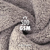 Mikrofiberklud ChemicalWorkz Kantløst blødt håndklæde, 500GSM, 40 x 40 cm, Grå