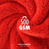 Panno in microfibra ChemicalWorkz Soft Touch senza bordi, 500 GSM, 40 x 40 cm, Rosso