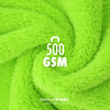 Krpa od mikrovlakana ChemicalWorkz Edgeless Soft Touch, 500GSM, 40 x 40 cm, zelena