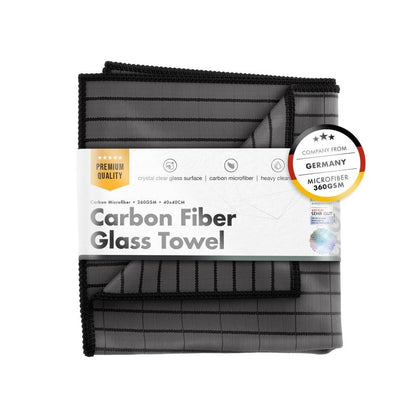 Microfiber rengøringsglas ChemicalWorkz Carbon Fiber glashåndklæde, 360 GSM, 40 x 40 cm