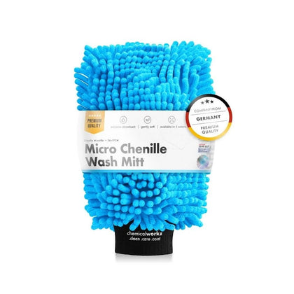 Microvezel Chenille washandschoen ChemicalWorkz, blauw