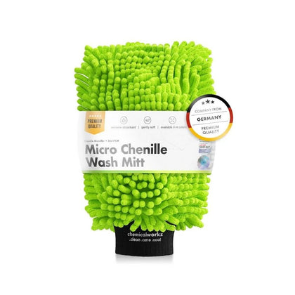 Mikrovlákno Ženilkové rukavice na umývanie ChemicalWorkz, zelená