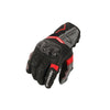 Moto rukavice Adrenaline Hexagon PPE, čierna/šedá/červená