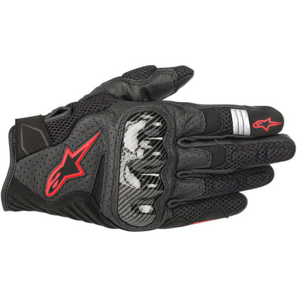 Motorcycle Gloves Alpinestars SMX-1 Air V2, Black/Red