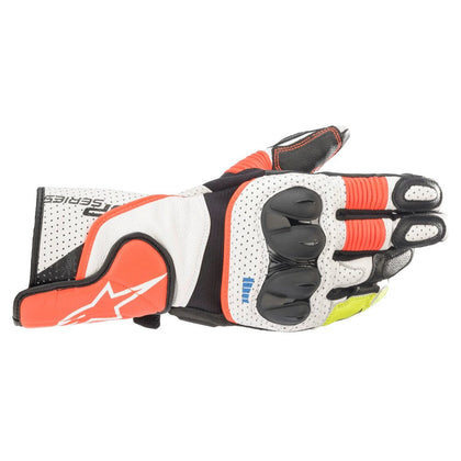 Motorcycle Gloves Alpinestars SP-2 V3, White/Red/Black