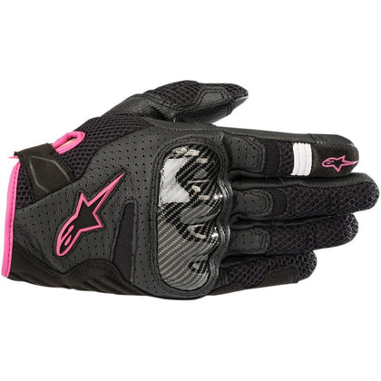 Dames motorhandschoenen Alpinestars Stella SMX1-Air V2, zwart/roze